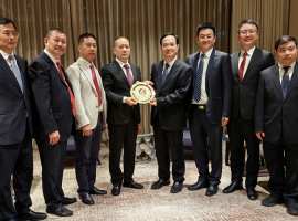 菲律滨中国商会洪及祥会长 会见福州市委书记林宝金一行